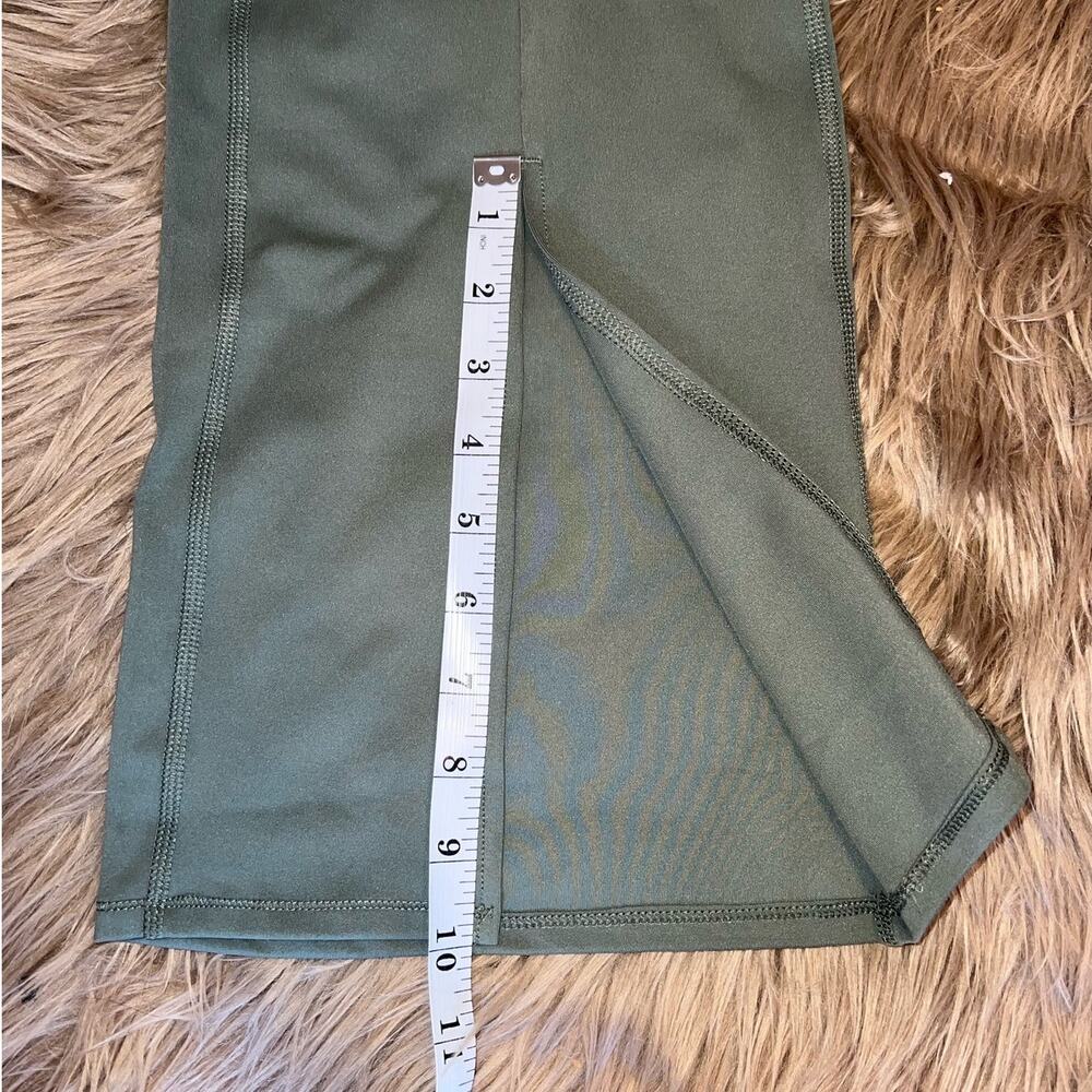 New Yogalicious Hi-Rise Lux Mia Split Flare Pant Agave Green size L - Picture 7 of 9